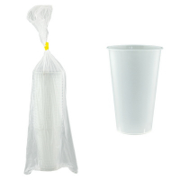 Купить стакан пластиковый d90 мм 500 мл bubble cup (шейкер) матовый pp "pokrov plast" 1/400, 400 шт./упак в Москве