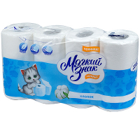 Купить бумага туалетная 2-сл 8 рул/уп мягкий знак comfort белая сцбк в Москве