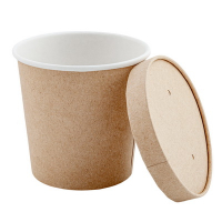 Контейнер бумажный с крышкой крафт h95 d100 мм 500 мл 30 шт для горячего, холодного круглый КРАФТ "OSQ", 30 шт./упак Купить контейнер бумажный с крышкой крафт h95 d100 мм 500 мл 30 шт для горячего, холодного круглый крафт "osq", 30 шт./упак в Москве