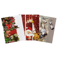 Купить пакет подарочный бумажный дхшхв 180х100х230 мм рождественский цвет в ассортименте papstar 1/10/50, 10 шт./упак в Москве