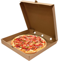 Купить коробка для пиццы дхшхв 325х325х40 мм квадратная картон крафт 1/50, 50 шт./упак в Москве