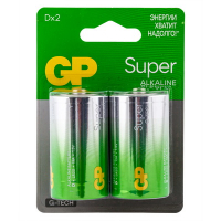 Купить батарейка d 2 шт/уп gp super в блистере в Москве
