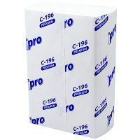 Купить полотенце бумажное листовое 2-сл 190 лист/уп 210х230 мм z-сложения белое protissue 1/15, 1 шт. в Москве