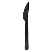 Купить нож столовый h180 мм черный ps "pokrov plast" 1/50/2500, 50 шт./упак в Москве