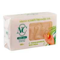 Купить мыло хозяйственное 180 г 72% с пальмовым маслом "nn" в Москве