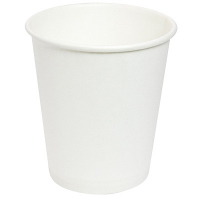 Купить стакан бумажный 185мл d73 мм 1-сл для горячих напитков белый pps 1/100/2000, 100 шт./упак в Москве
