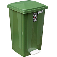 Купить контейнер мусорный прямоугольный 48л дхшхв 420х375х630 мм уценка! (без крышки и педали) пластик зеленый bora 1/1 в Москве