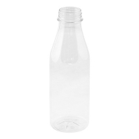 Купить бутылка пластиковая 500 мл с широким горлом, с ребрами с плоским дном прозрачная pet с пробкой "мп" 1/120, 120 шт./упак в Москве