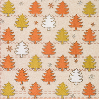 Купить салфетка бумажная 3-сл 33х33 см 20 шт ёлочки с рисунком "papstar" в Москве