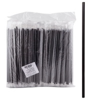 Соломка (трубочка) для коктейля h240d7 мм 250 шт без изгиба ЧЕРНАЯ PP в пленке в индивидуальной упак "ALMIN" Купить соломка (трубочка) для коктейля h240d7 мм 250 шт без изгиба черная pp в пленке в индивидуальной упак "almin" в Москве