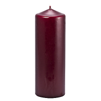 Купить свеча столбик н200хd70 мм бордовая papstar 1/6, 1 шт. в Москве