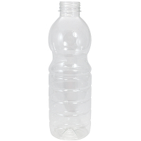 Купить бутылка пластиковая 900мл с широким горлом без пробки с плоским дном pet прозрачный 1/100, 100 шт./упак в Москве