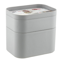 Органайзер трансформер 150х110х140 мм МИНИ 3-секционный с разделителями СЕРЫЙ ПЛАСТИКОВЫЙ "PROFF" Купить органайзер трансформер 150х110х140 мм мини 3-секционный с разделителями серый пластиковый "proff" в Москве