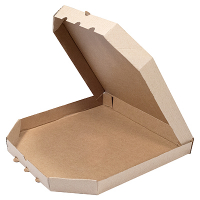 Купить коробка для пиццы дхшхв 255х255х30 мм квадратная картон крафт 1/100, 100 шт./упак в Москве