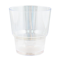 Купить стакан пластиковый d75 мм 200 мл кристалл прозрачный ps "ip" 1/25/600, 25 шт./упак в Москве