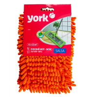 Купить насадка - моп (mop) для швабры 410х120 мм salsa плоская с карманами оранжевая микрофибра "york" в Москве