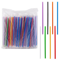 Соломка (трубочка) для коктейля h240d7 мм 250 шт без изгиба РАЗНОЦВЕТНАЯ PP в пленке в индивидуальной упак "ALMIN" Купить соломка (трубочка) для коктейля h240d7 мм 250 шт без изгиба разноцветная pp в пленке в индивидуальной упак "almin" в Москве