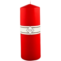 Купить свеча столбик h200d70 мм красная "horizon candles" 1/9, 1 шт. в Москве