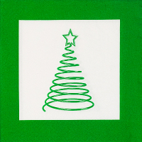 Купить салфетка бумажная 33х33 см 3 -сл 20 шт/уп елка papstar в Москве