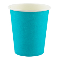 Купить стакан бумажный 1-сл d80 мм 250 мл для горячих напитков голубой "экопак" 1/50/1000, 50 шт./упак в Москве
