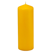 Купить свеча столбик н200хd70 мм желтая papstar 1/6 в Москве
