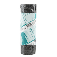 Купить мешок (пакет) мусорный 600х700 мм 60 л 20 шт эконом 7мкм рулон черный пнд "almin" в Москве