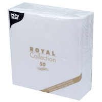 Купить салфетка бумажная белая 40х40 см 1-слойные 50 шт/уп royal papstar 1/5 в Москве