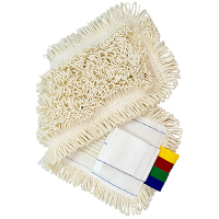 Купить насадка - моп (mop) для швабры 400 мм плоская с карманами и ушками белая хлопок "a-vm" 1/25 в Москве