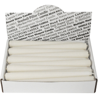 Свеча коническая h250d22 мм 30 шт 9часов горения БЕЛАЯ БЕЗ ЗАПАХА коробка "ALMIN" Купить свеча коническая h250d22 мм 30 шт 9часов горения белая без запаха коробка "almin" в Москве