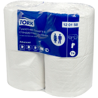 Купить бумага туалетная 2-сл 4 рул/уп tork t4 advanced натурально-белая sca 1/24, 1 шт. в Москве