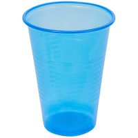 Купить стакан пластиковый 200мл d70 мм pp синий ипк 1/100/3000, 100 шт./упак в Москве
