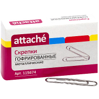 Купить скрепка канцелярская 50 мм 50 шт/уп оцинкованные в коробке "nn" в Москве