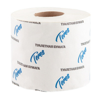 Купить бумага туалетная 1-сл 52 м/рул стандарт с тиснением и перфорацией белая "тс" 1/72 в Москве