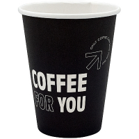 Купить стакан бумажный 350мл d90 мм 1-сл для горячих напитков coffee for you ep 1/50/1000, 50 шт./упак в Москве