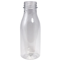 Купить бутылка пластиковая 300мл с широким горлом без пробки с плоским дном pet прозрачный 1/150 в Москве