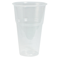 Купить стакан пластиковый d95 мм 500 мл прозрачный pp "stirolplast" 1/50/1000, 50 шт./упак в Москве
