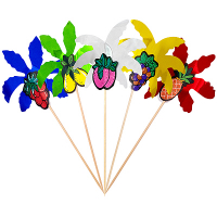 Купить набор пик для напитков h195 мм 50 шт пальма цветная дерево "papstar" в Москве