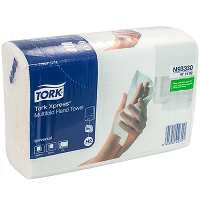 Купить полотенце бумажное листовое 2-сл 190 лист/уп 213х234 мм multifold-сложения tork h2 xpress (арт.471103) натурально-белое sca 1/20 в Москве