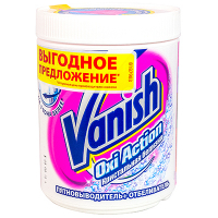 Купить пятновыводитель порошковый 1кг для белого белья vanish oxi action benckiser 1/6, 1 шт. в Москве
