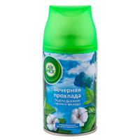 Купить освежитель воздуха автоматический 250 мл аэрозоль вечерняя прохлада сменный баллон "air wick" в Москве