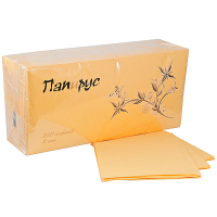 Купить салфетка бумажная желтая 33х33 см 3-слойные 250 шт/уп папирус 1/6, 1 шт. в Москве