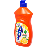 Купить средство моющее для посуды 450 мл лимон "aos" в Москве