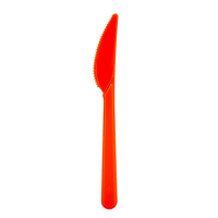 Купить нож столовый 180 мм оранжевый пластиковый "диапазон" 1/10/1200 в Москве
