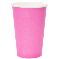 Купить стакан бумажный 400мл d90 мм 1-сл для горячих напитков розовый pps 1/50/1000, 50 шт./упак в Москве