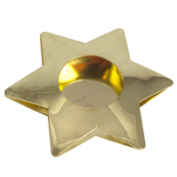Купить подсвечник d110 мм звезда золотистый papstar 1/6, 1 шт. в Москве