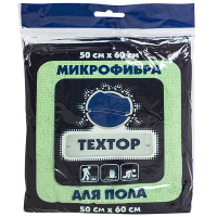 Купить тряпка для пола дхш 600х500 мм 1 шт/уп микрофибра цвет в ассортименте textop 1/100 в Москве