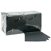 Купить салфетка бумажная черная 24х24 см 1-слойные 400 шт/уп папирус 1/18, 1 шт. в Москве
