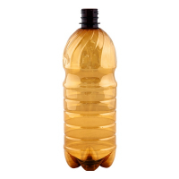 Купить бутылка пластиковая 1000 мл пивная с узким горлом круглая коричневая pet с пробкой "мп" 1/100, 100 шт./упак в Москве